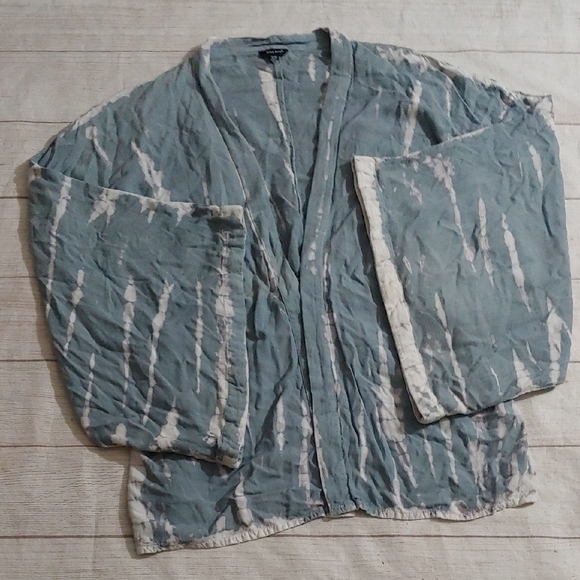 Sim & Sam Blue Tie-Dye Kimono - Picture 2 of 9